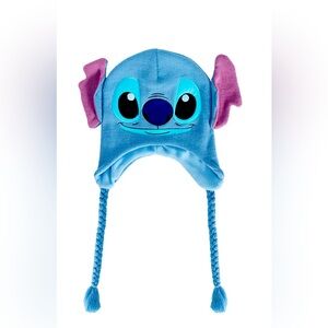 Adult Disney Stitch Beanie, Peruvian Winter Knit Beanie with 3D Ears and Tassels